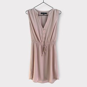 DYNAMITE Blush pink chiffon dress